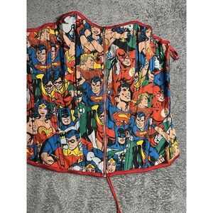 Corset Marvel DC Super HERO COSPLAY Cartoon TV Movie Retro Comic BUSTIER Size 2